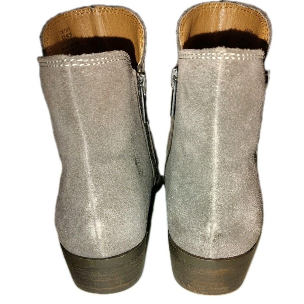 Lucky Brand Tayti Falcon Oiled Suede Western Ankle Boots Women's Size 8.5M - Picture 8 of 11